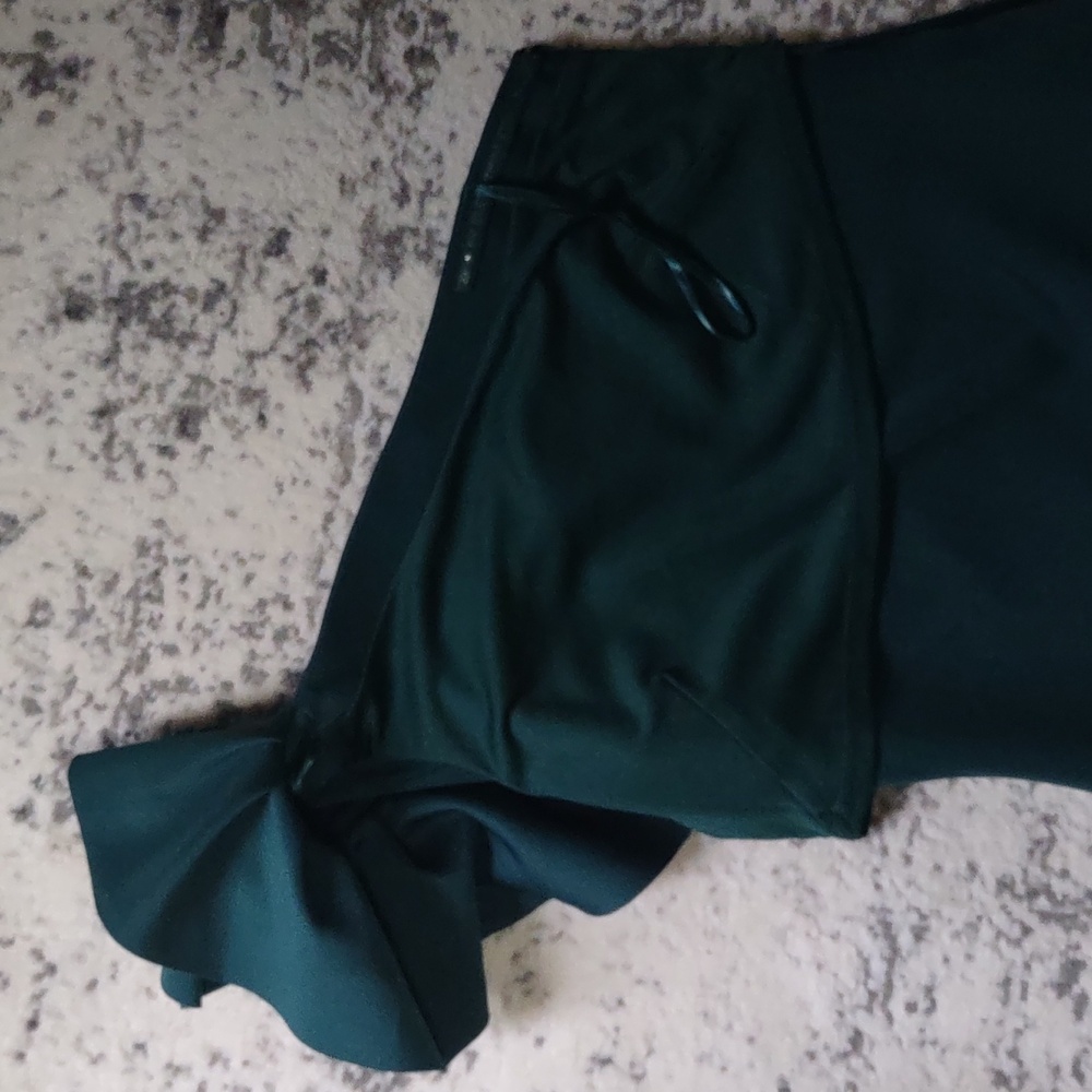 Jessica Howard One Shoulder Size 10 Deep Green Formal Cocktail Dress - Picture 4 of 8